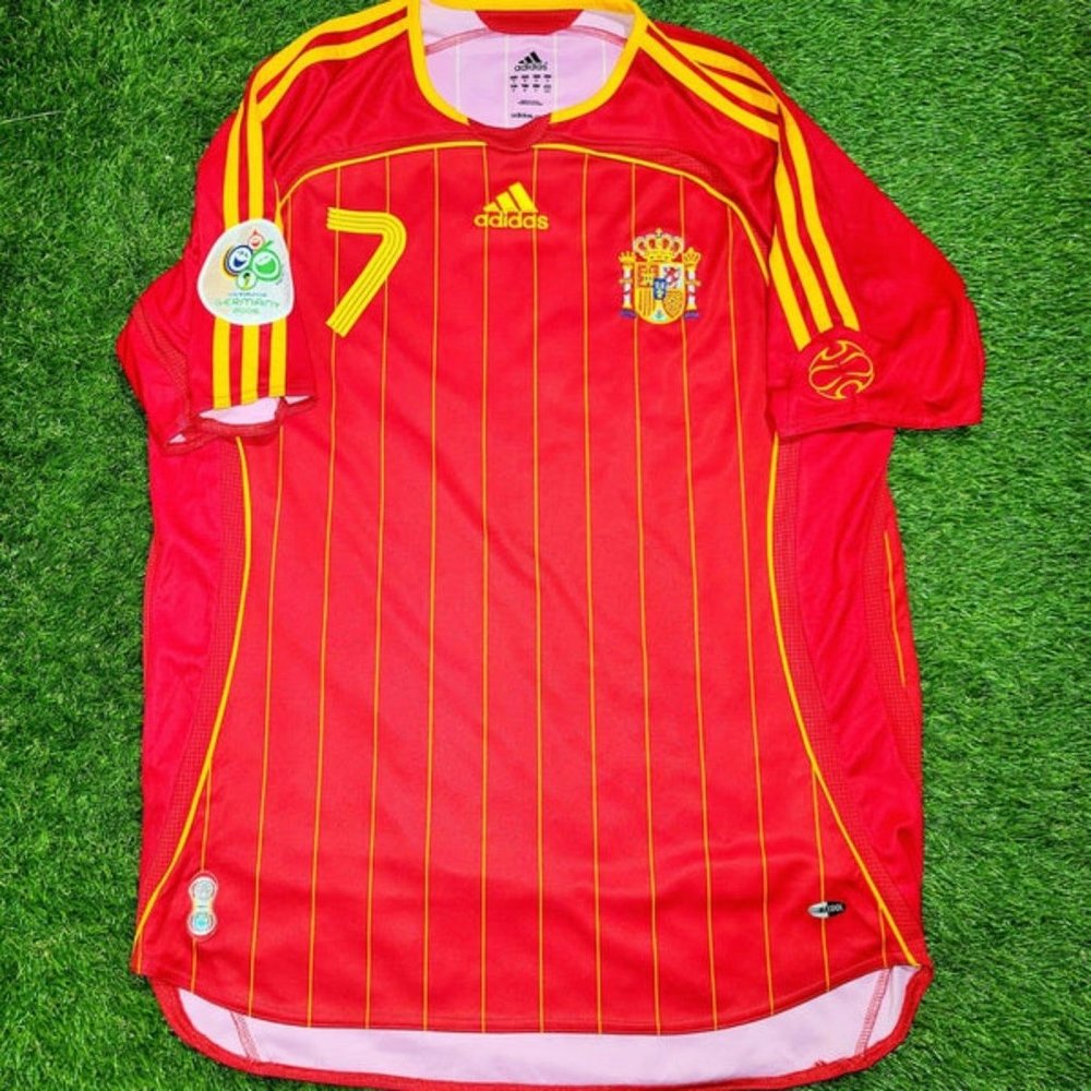 Raul Spain 2006 WORLD CUP Soccer Jersey M